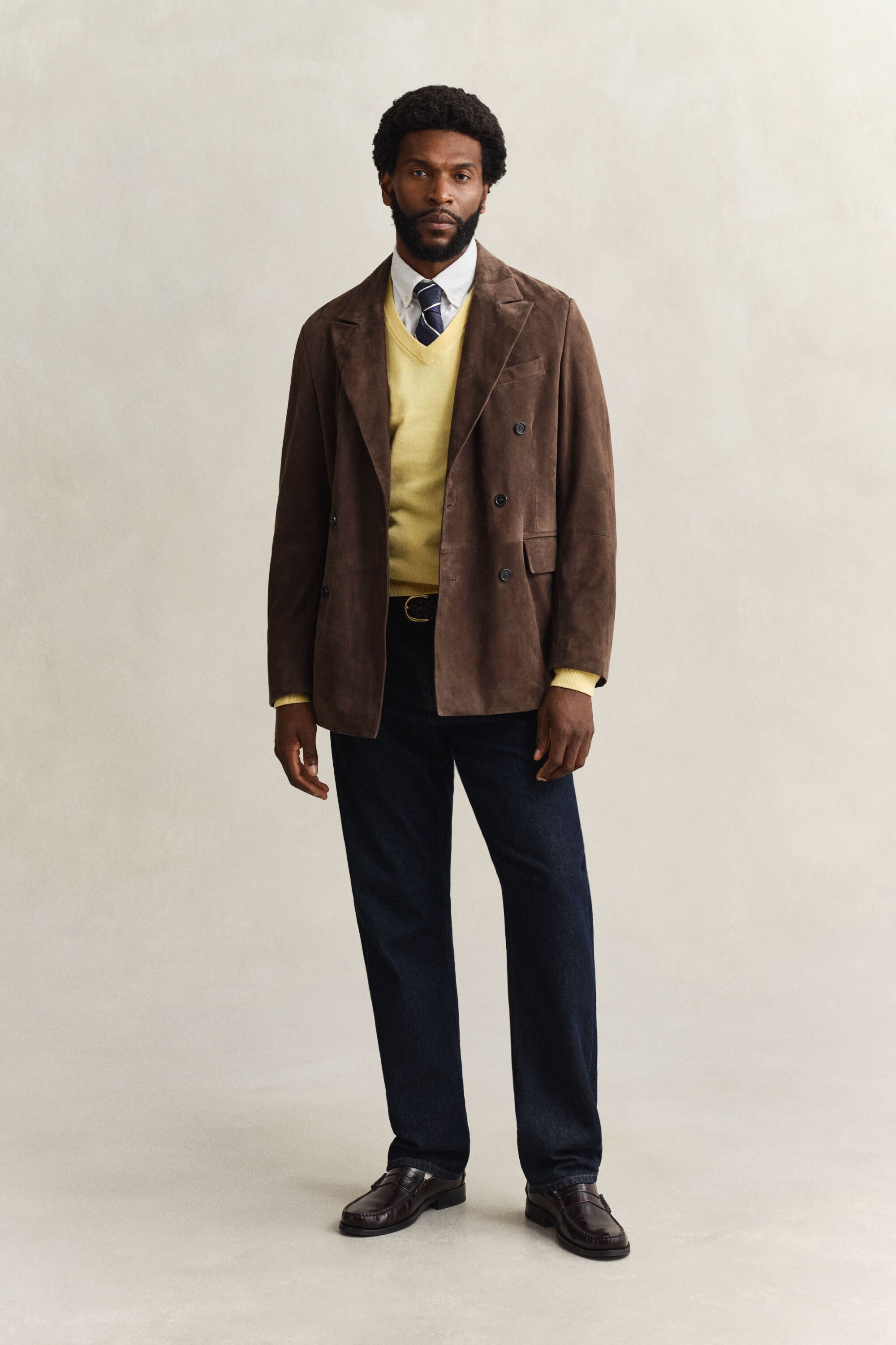 Maglia in cotone con scollo a V classico