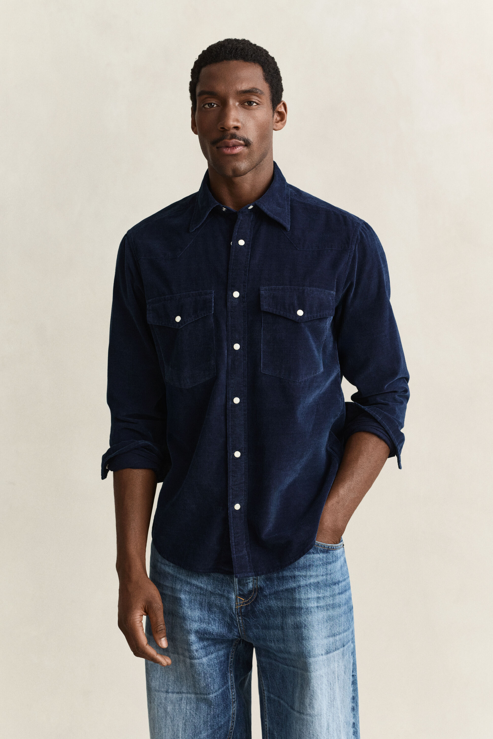 Camicia Rodeo in velluto a coste