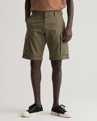 Pantaloncini cargo in twill relaxed fit