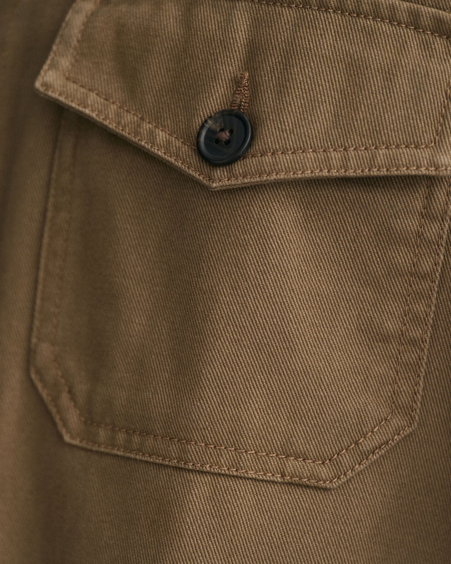 Camicia giacca in twill spazzolato