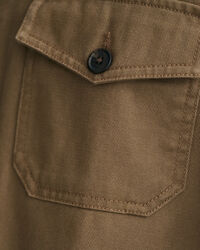 Camicia giacca in twill spazzolato