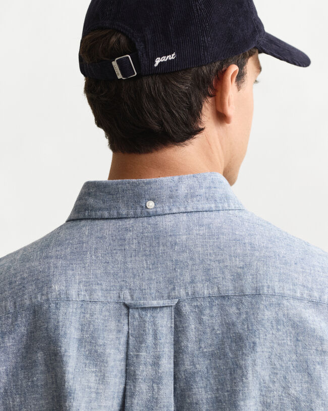 Camicia in lino-cotone regular fit