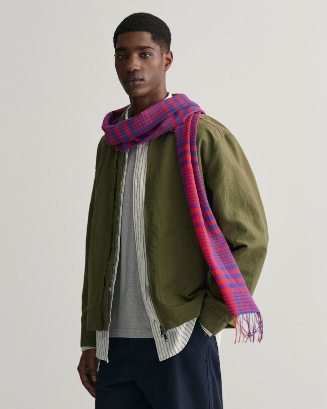 Sciarpa in lana Merino a quadri