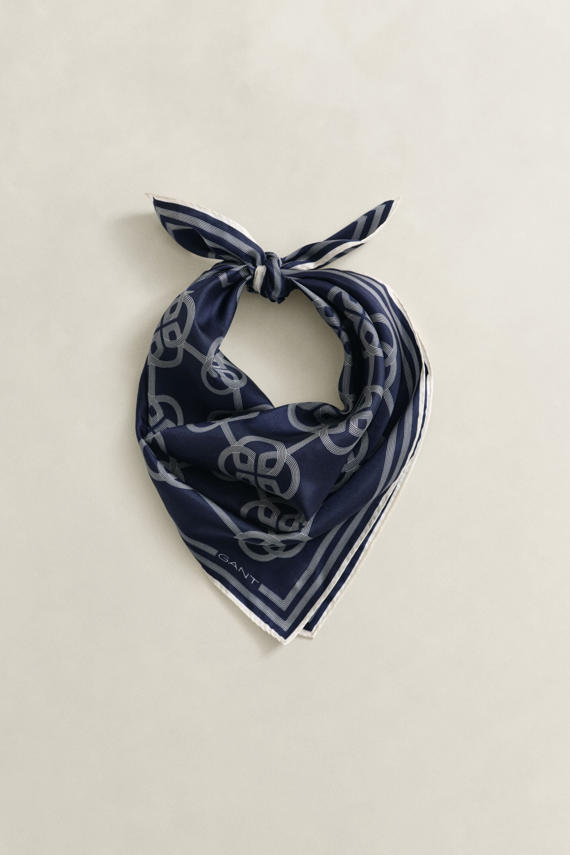 Foulard di seta con stampa Monogram