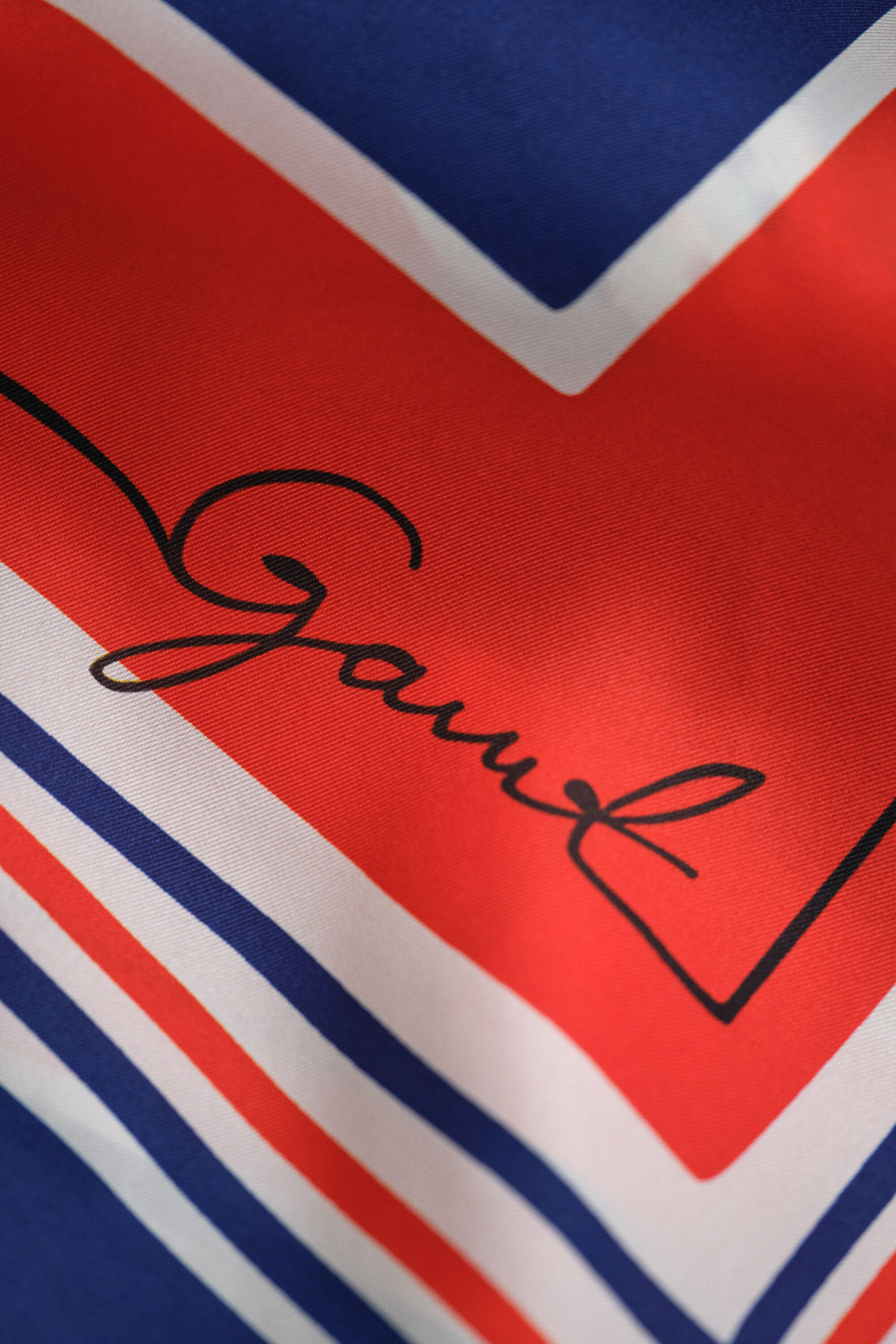 Foulard in seta a righe Nautical