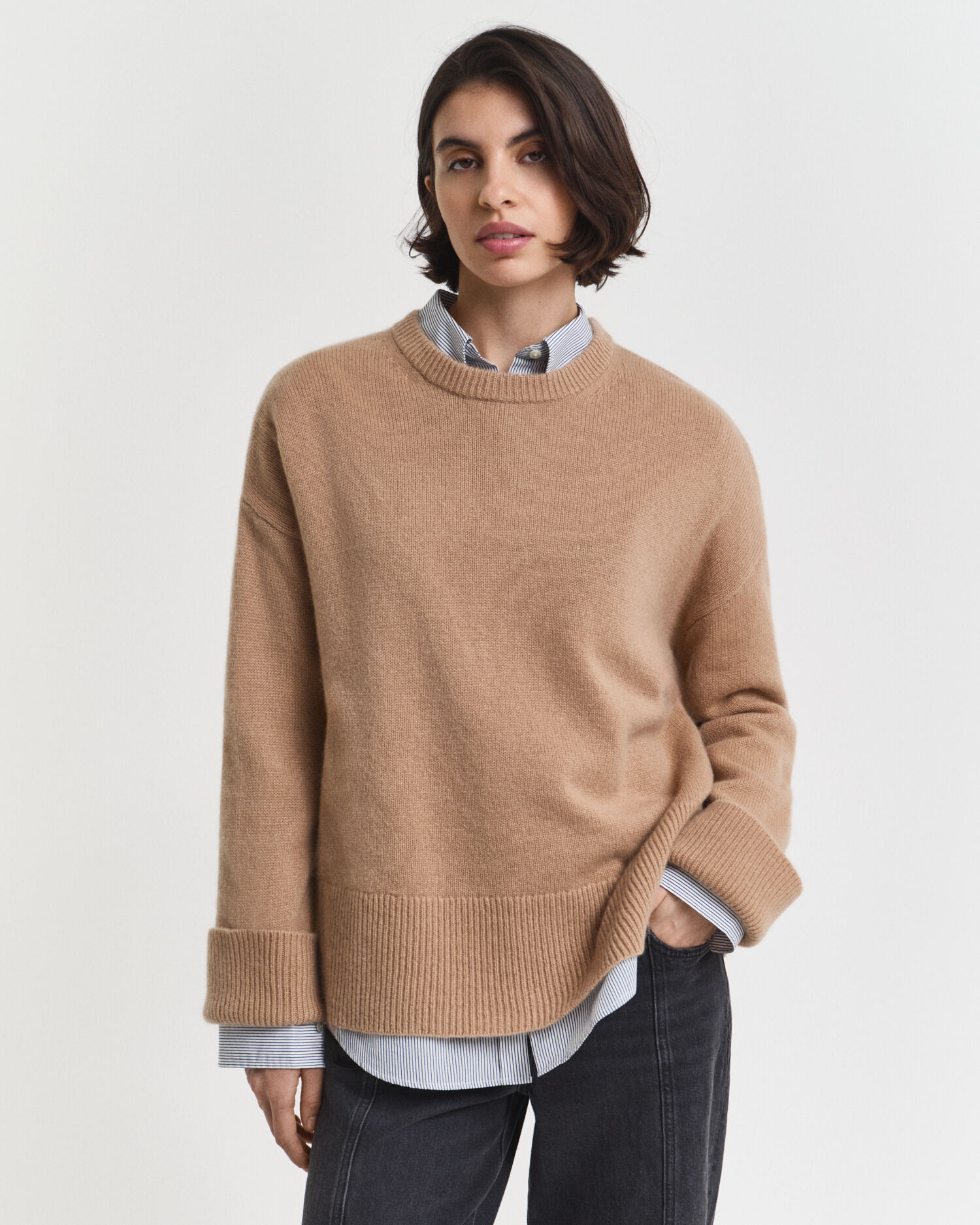 Maglia girocollo in cashmere