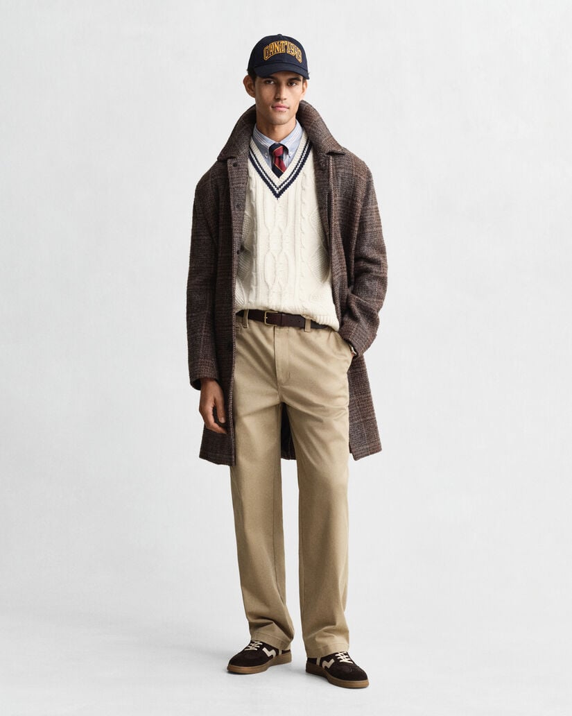 Smanicato in maglia a trecce