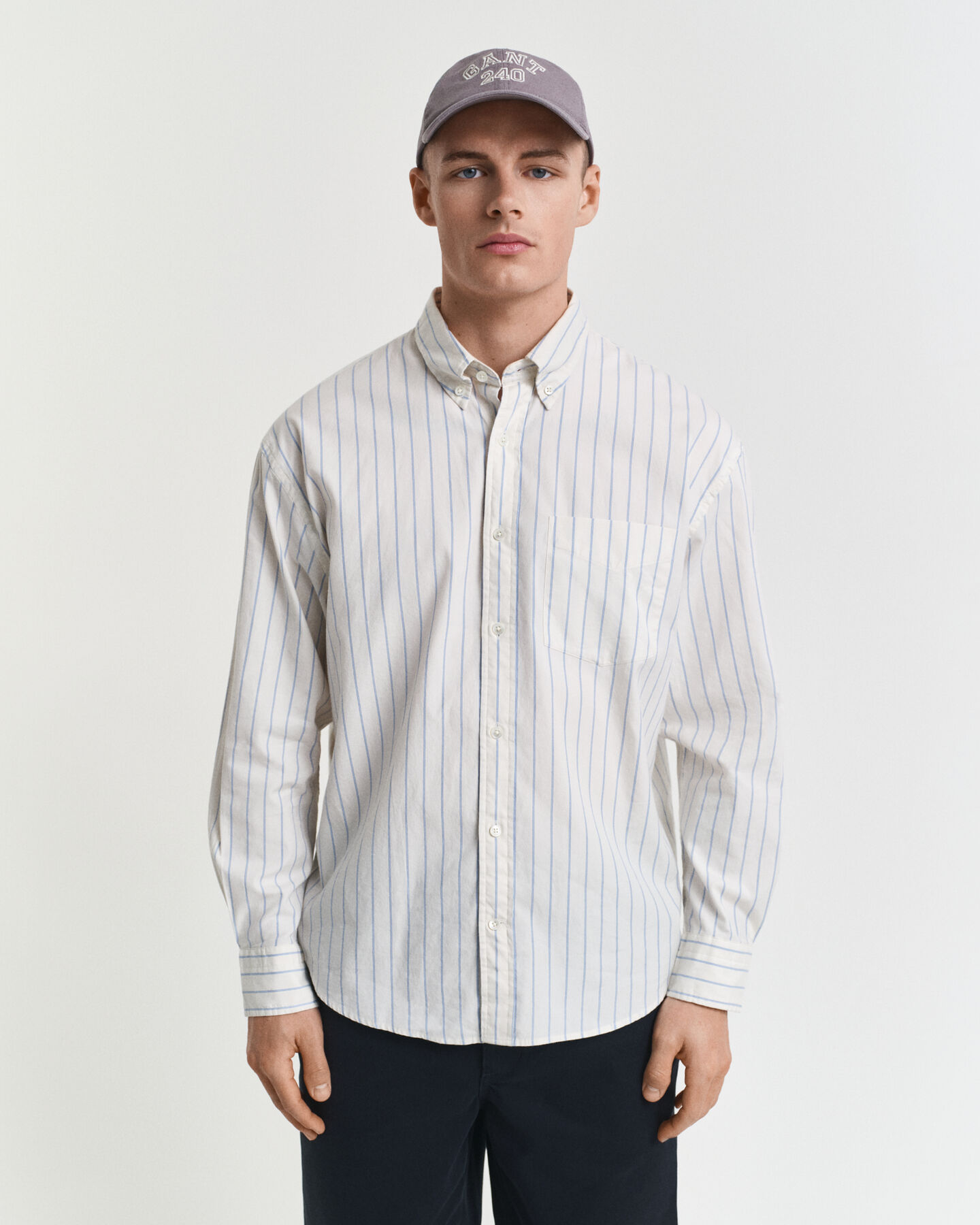 Camicia Luxury Oxford a righe relaxed fit