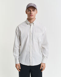 Camicia Luxury Oxford a righe relaxed fit