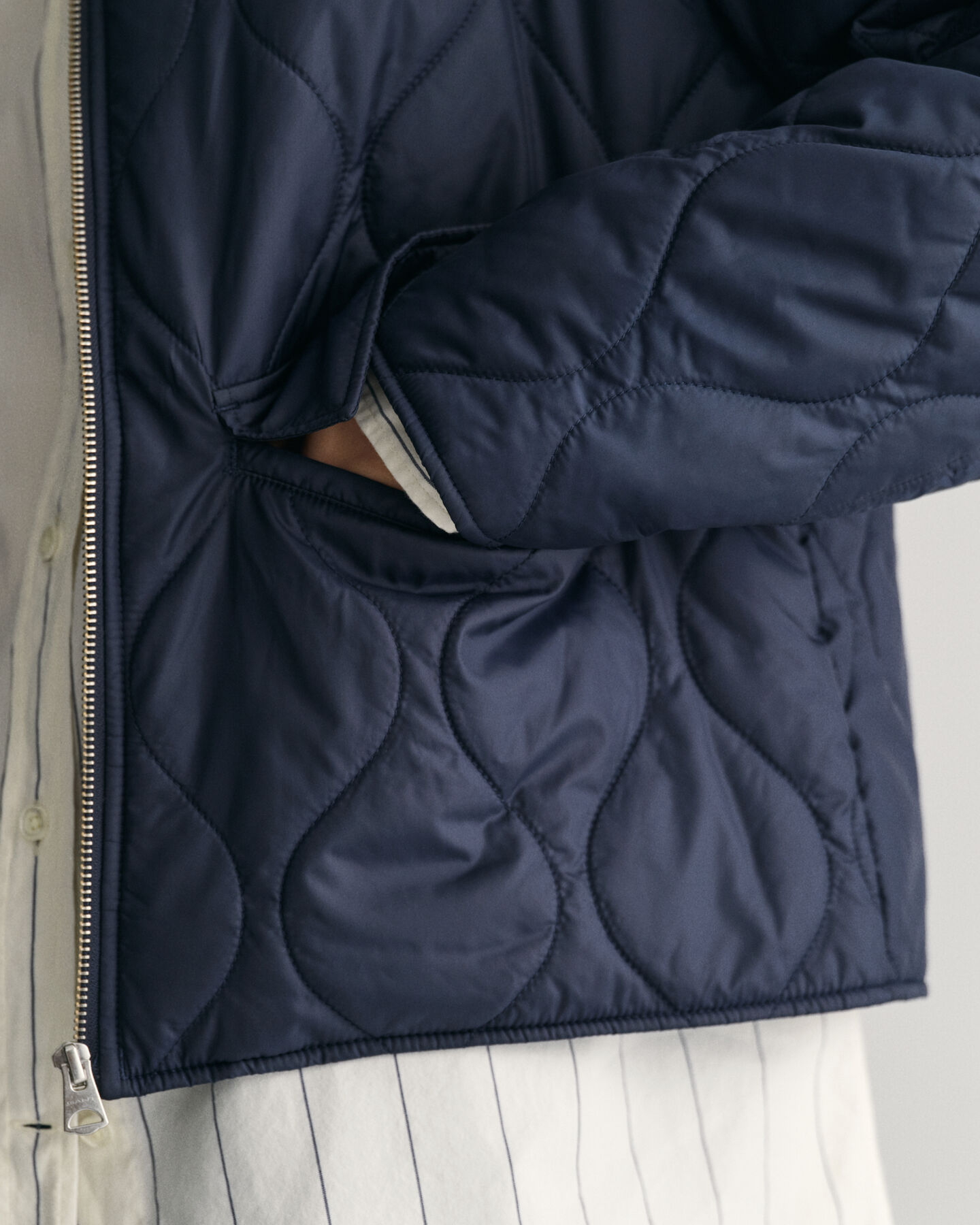 Giacca con colletto trapuntata