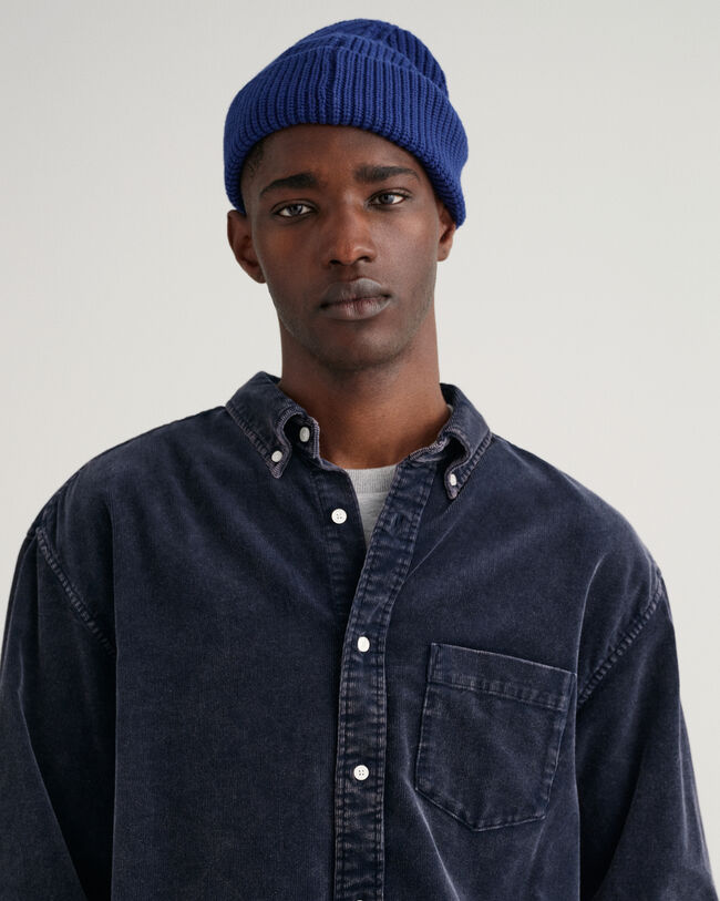 Camicia in velluto a coste d&eacute;lav&eacute; pesante relaxed fit