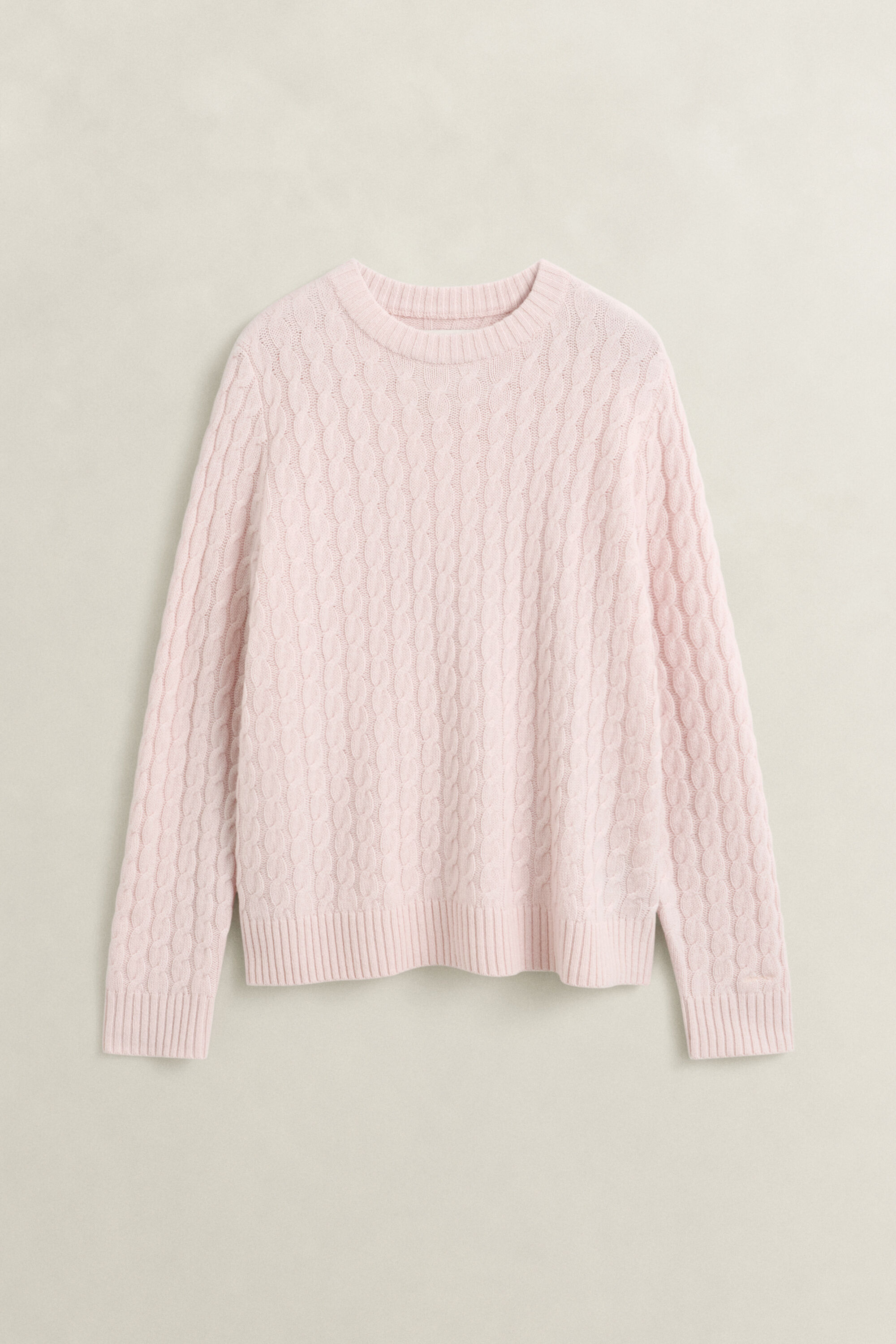 Maglia a trecce in cashmere