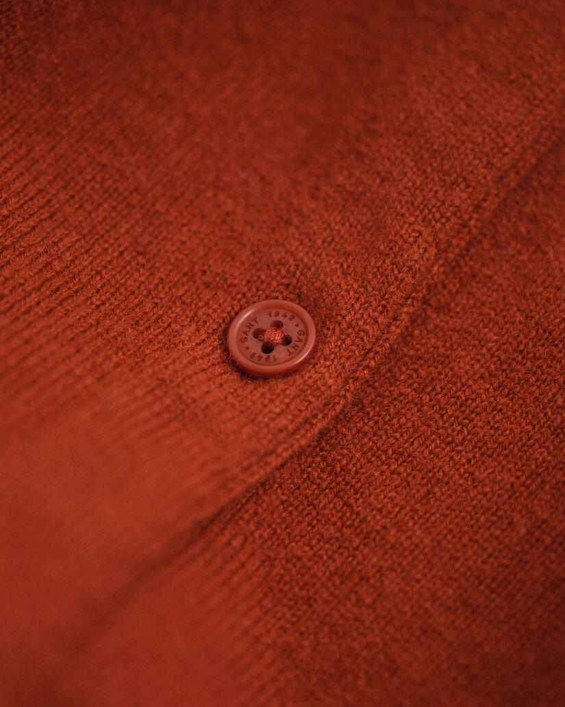 Cardigan in finissima lana d'agnello