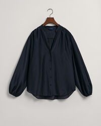 Blusa in misto cotone-seta relaxed fit