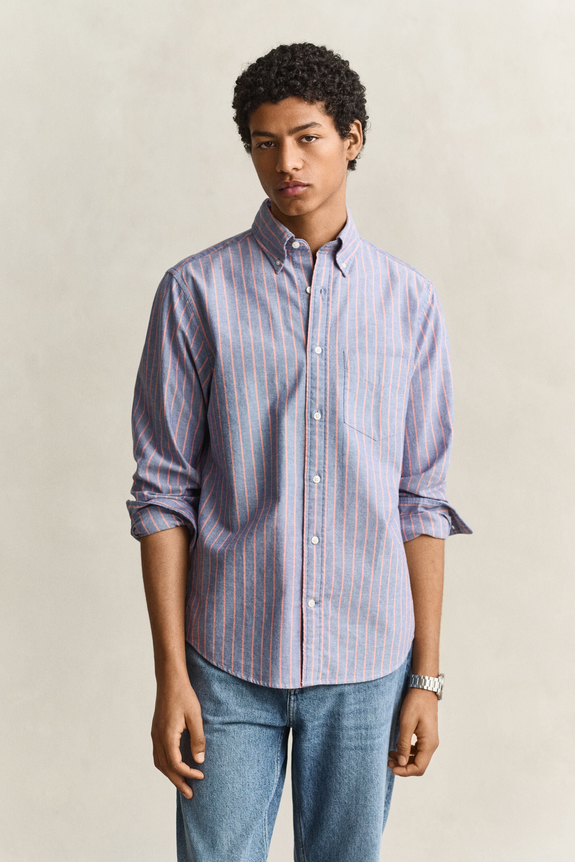 Camicia Oxford classica a righe