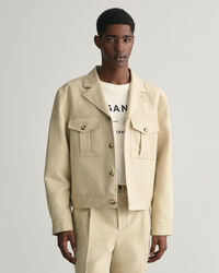 Giacca da abito in lino-cotone relaxed fit