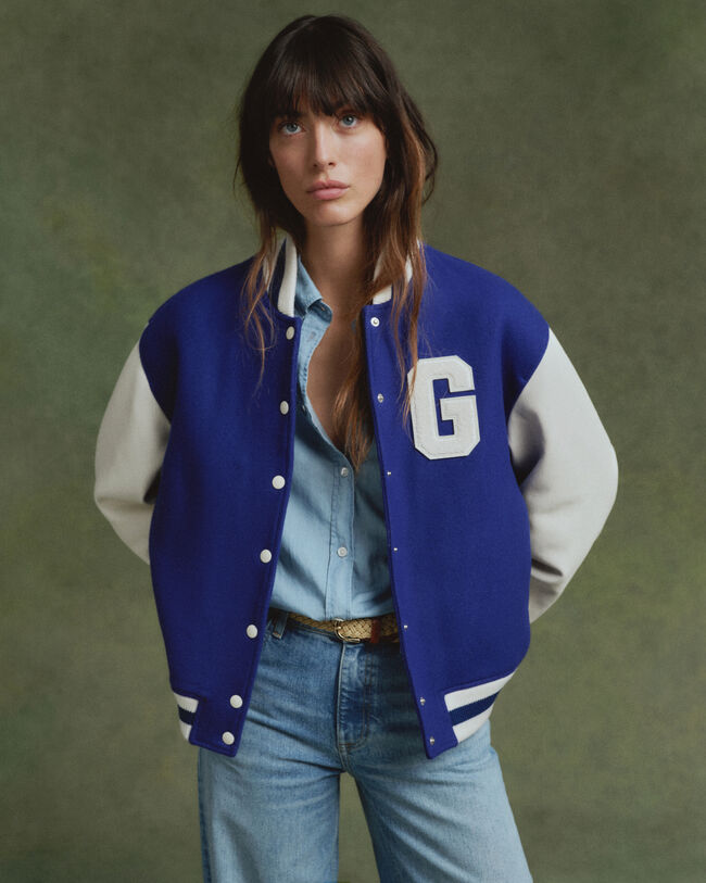 GANT Varsity Jacket in pelle