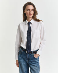 Camicia classica in popeline relaxed fit