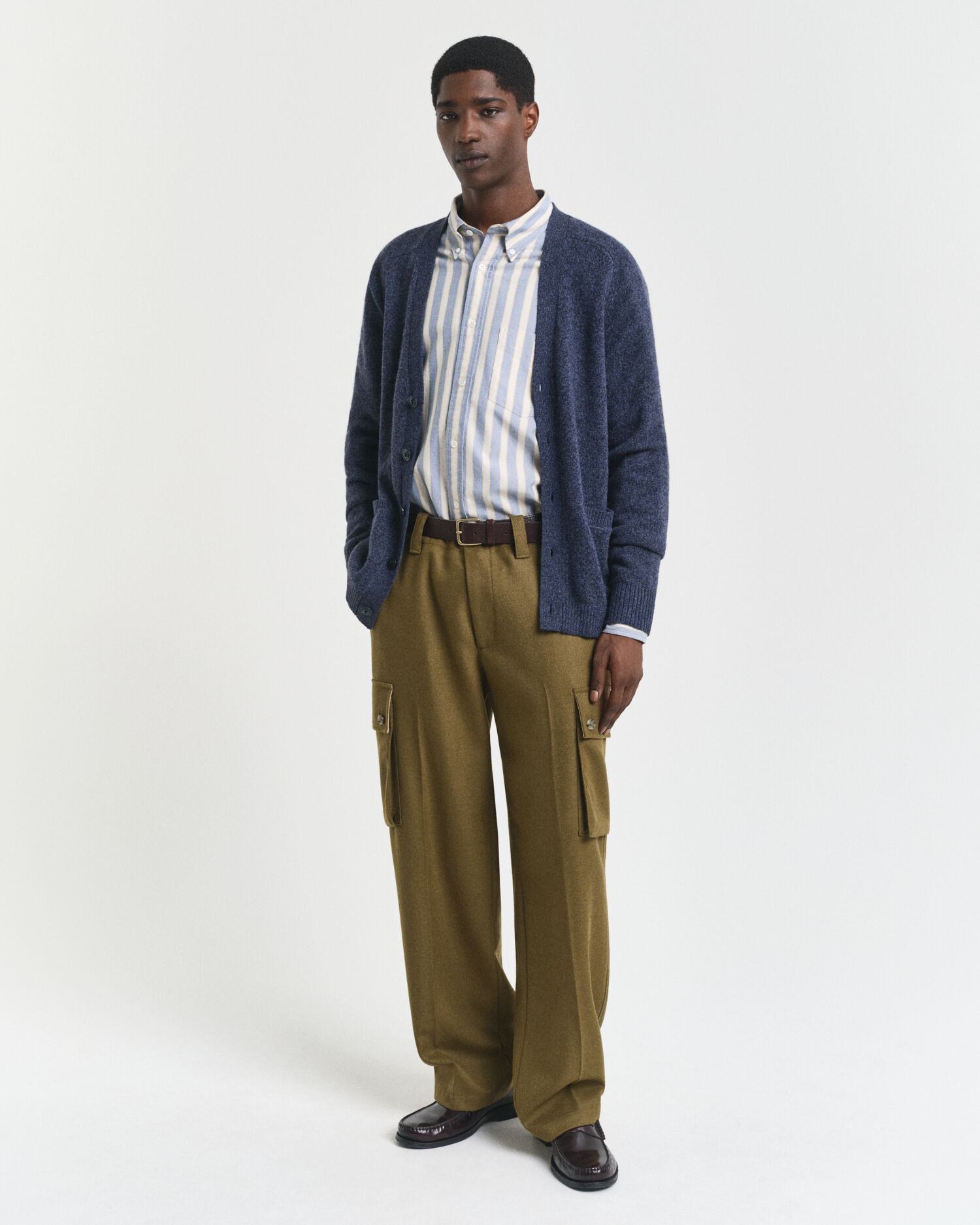 Cardigan in misto lana mouliné