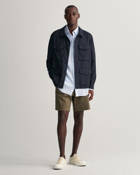 Camicia di lino a righe regular fit