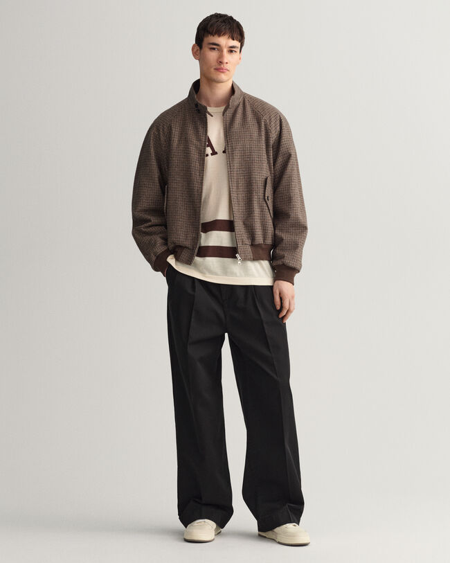 Giacca Harrington in lana a quadri