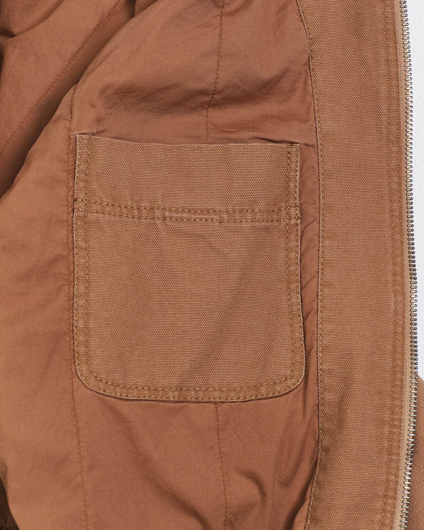 Giacca in tela con cappuccio