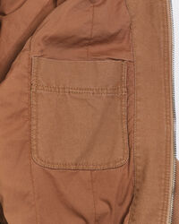 Giacca in tela con cappuccio