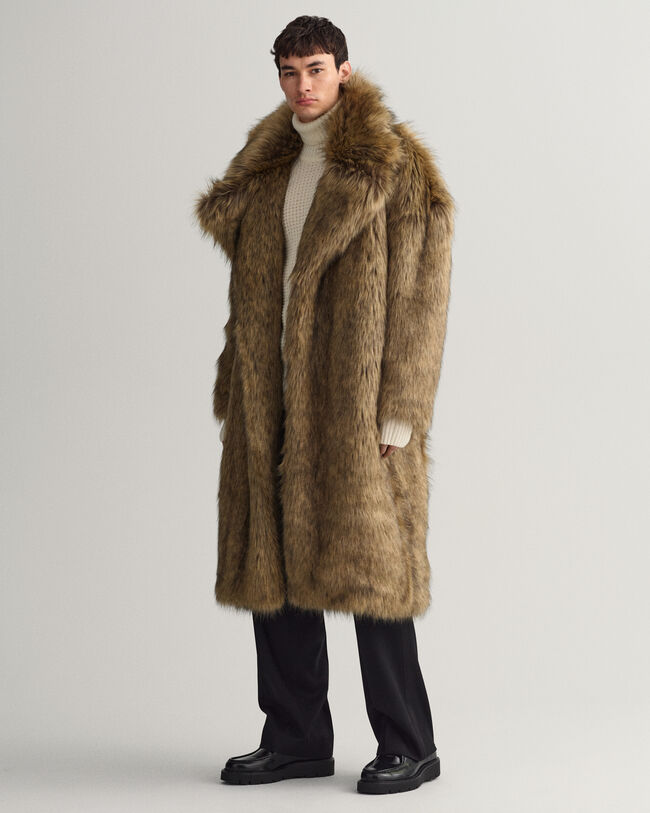 Cappotto in pelliccia sintetica