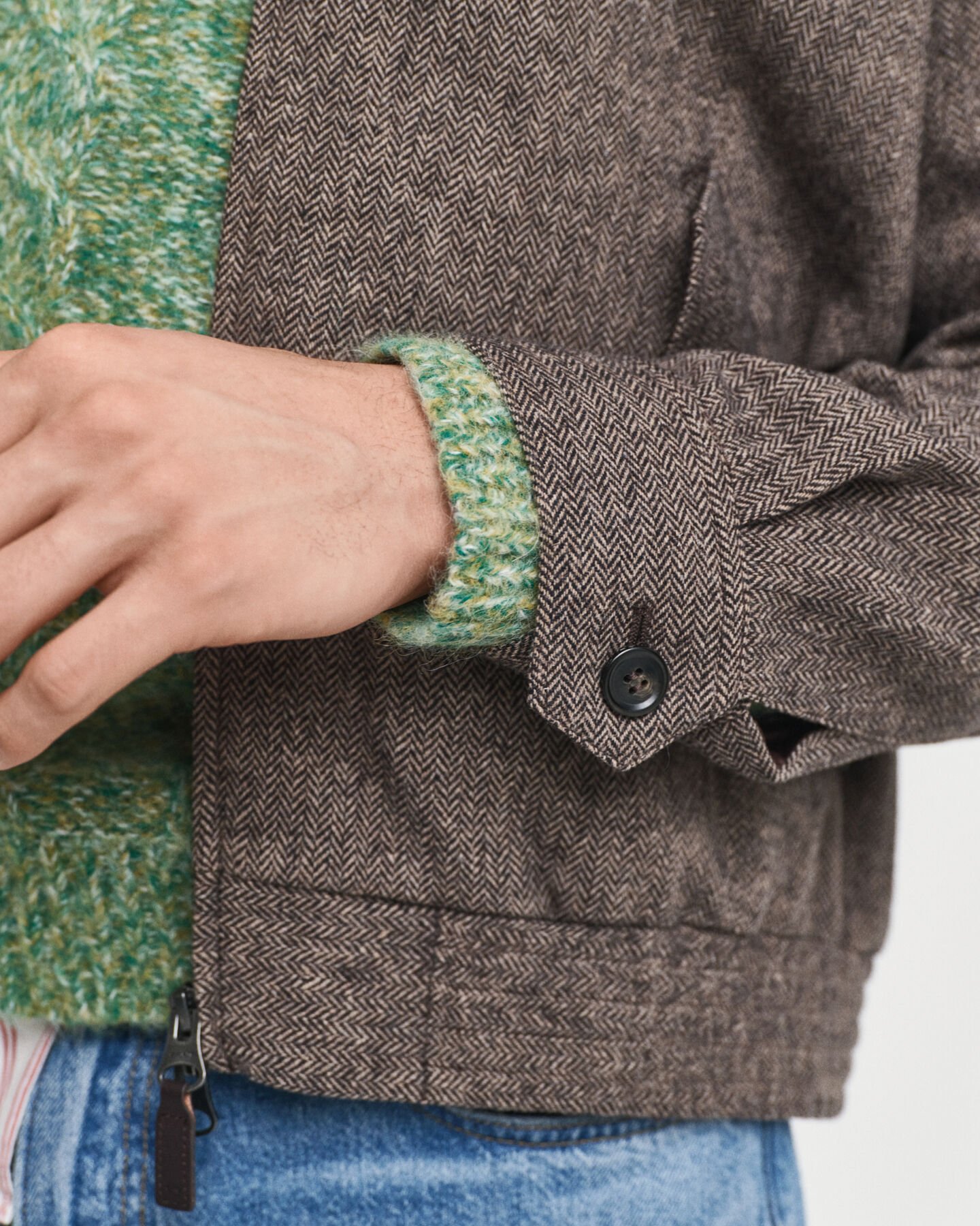 Giacca Harrington in misto lana