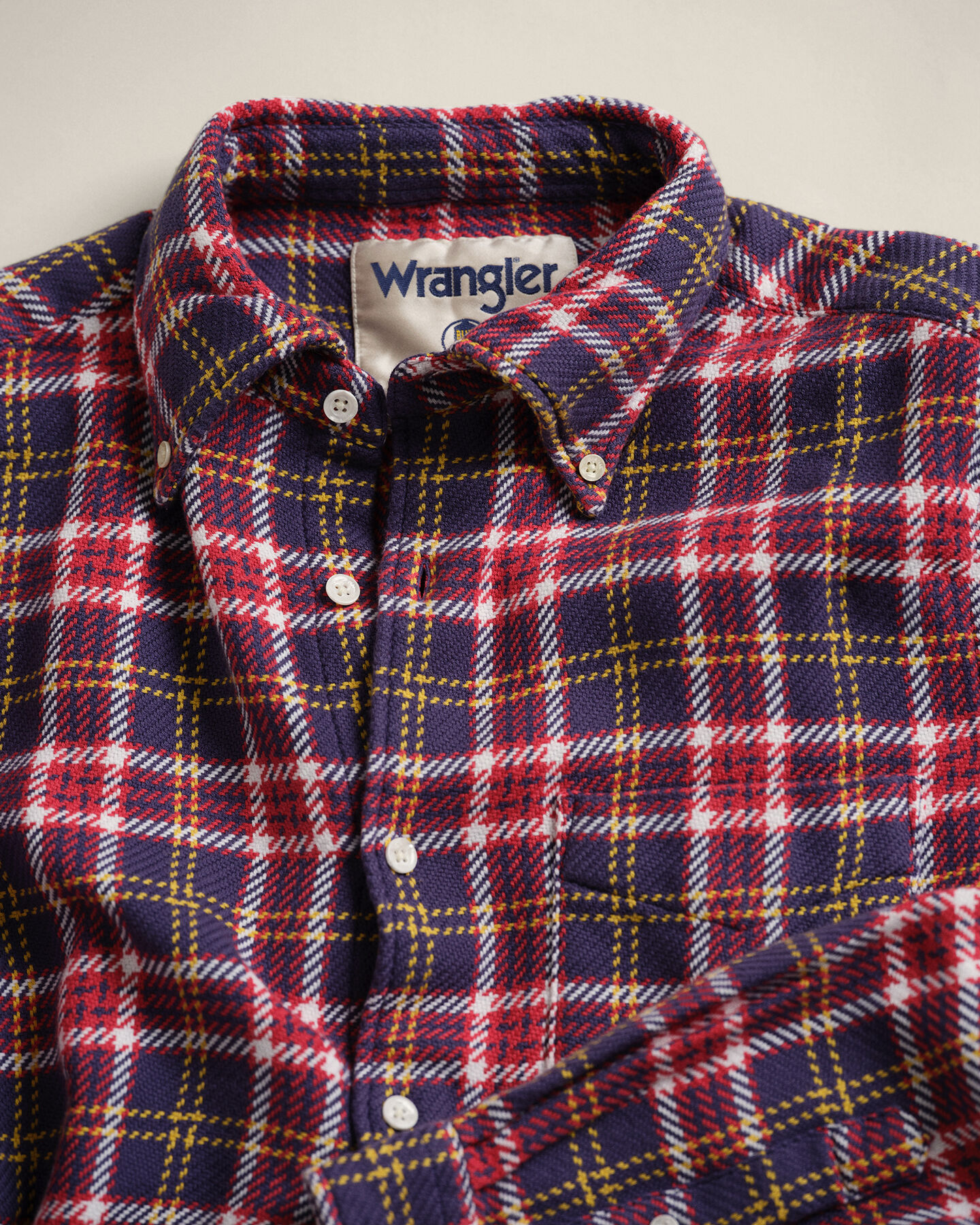 Camicia Wrangler x GANT regular in twill a scacchi