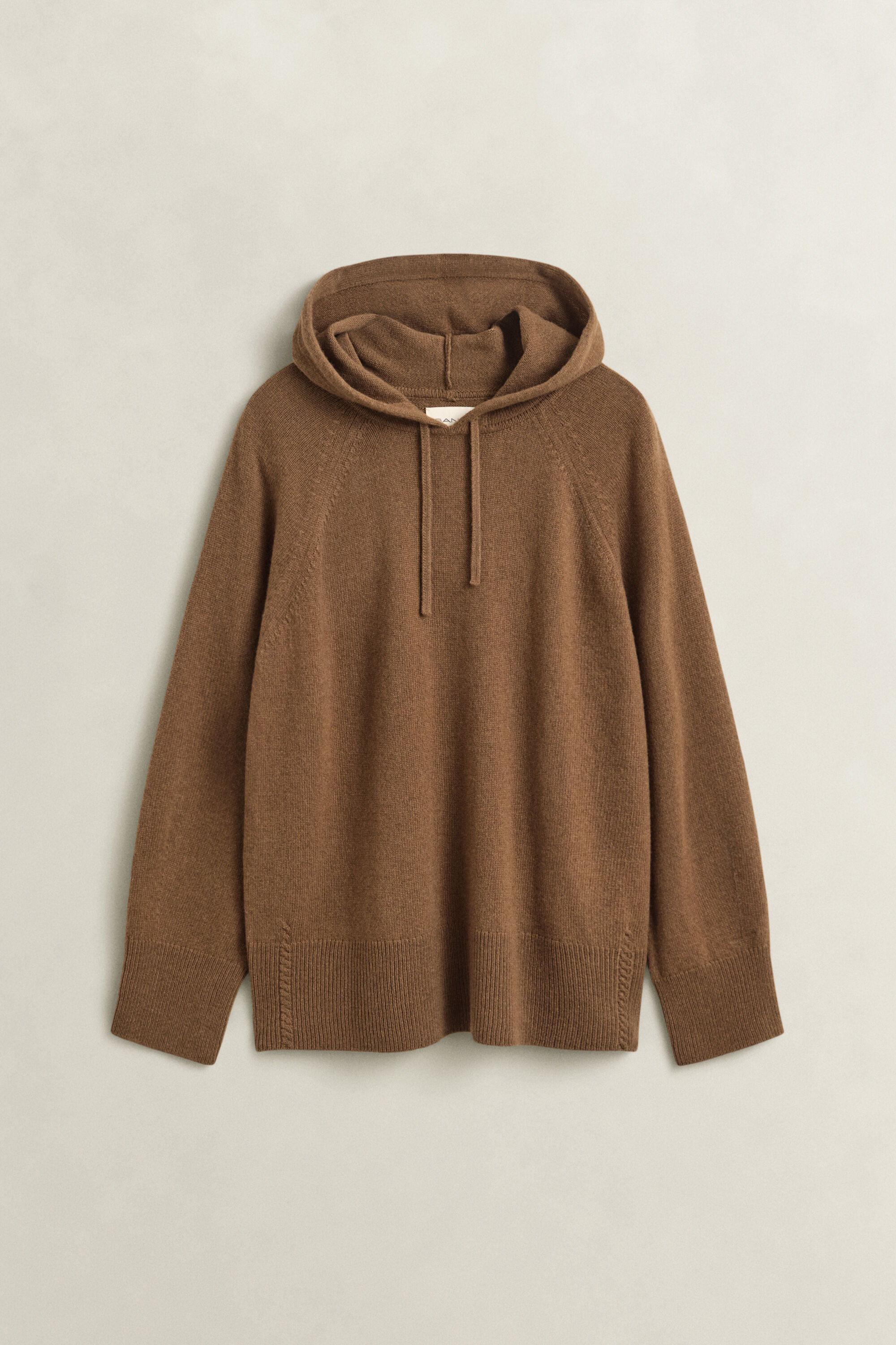 Felpa con cappuccio in lana e cashmere