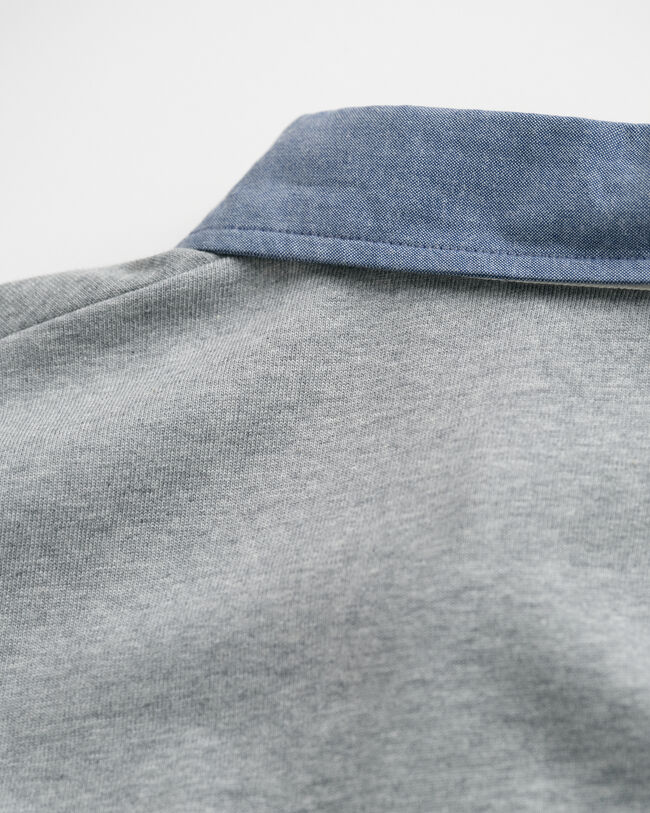 Heavy Rugger con colletto in chambray