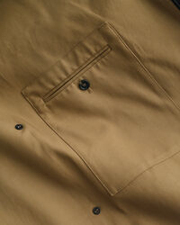 Trench lungo in cotone pesante