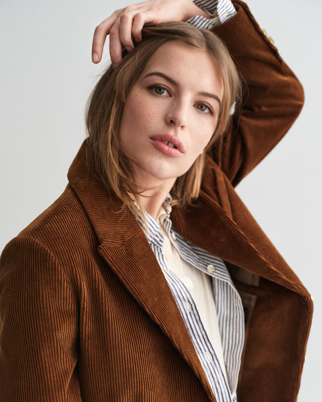 Blazer in velluto a coste regular fit