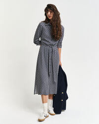 Abito chemisier con stampa geometrica