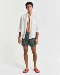 Pantaloncini da bagno con stampa di corda