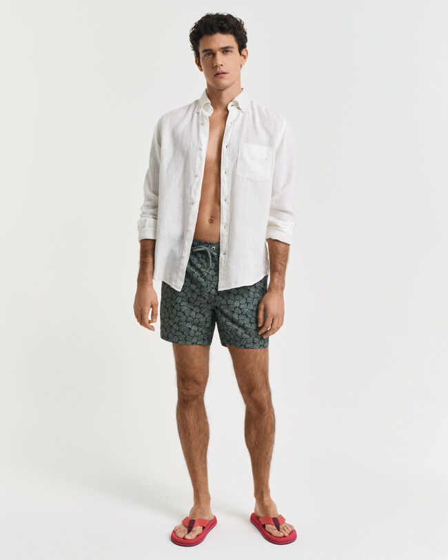 Pantaloncini da bagno con stampa di corda