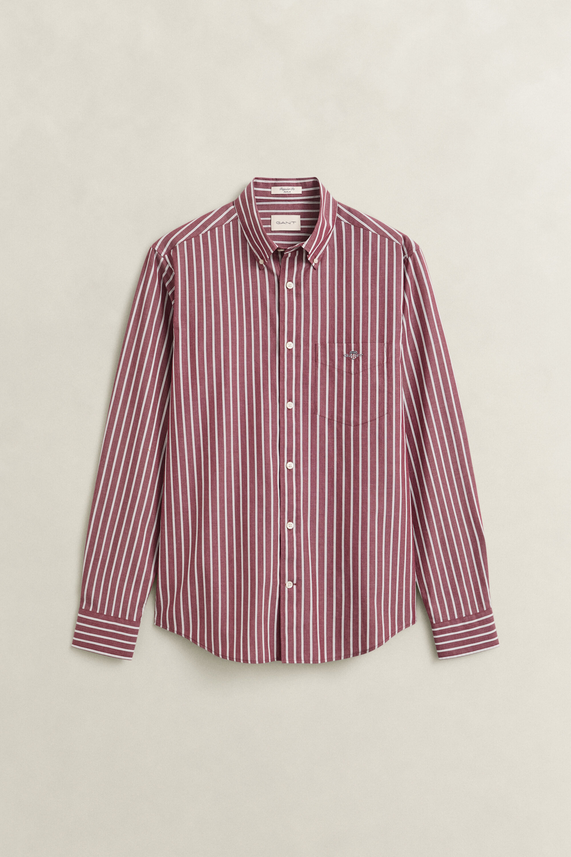 Camicia in popeline a righe