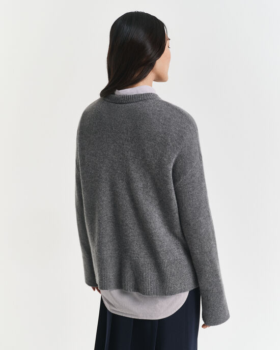 Maglia girocollo in cashmere