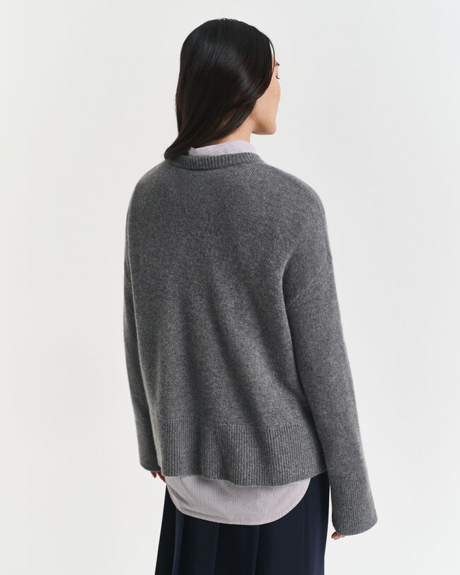 Maglia girocollo in cashmere