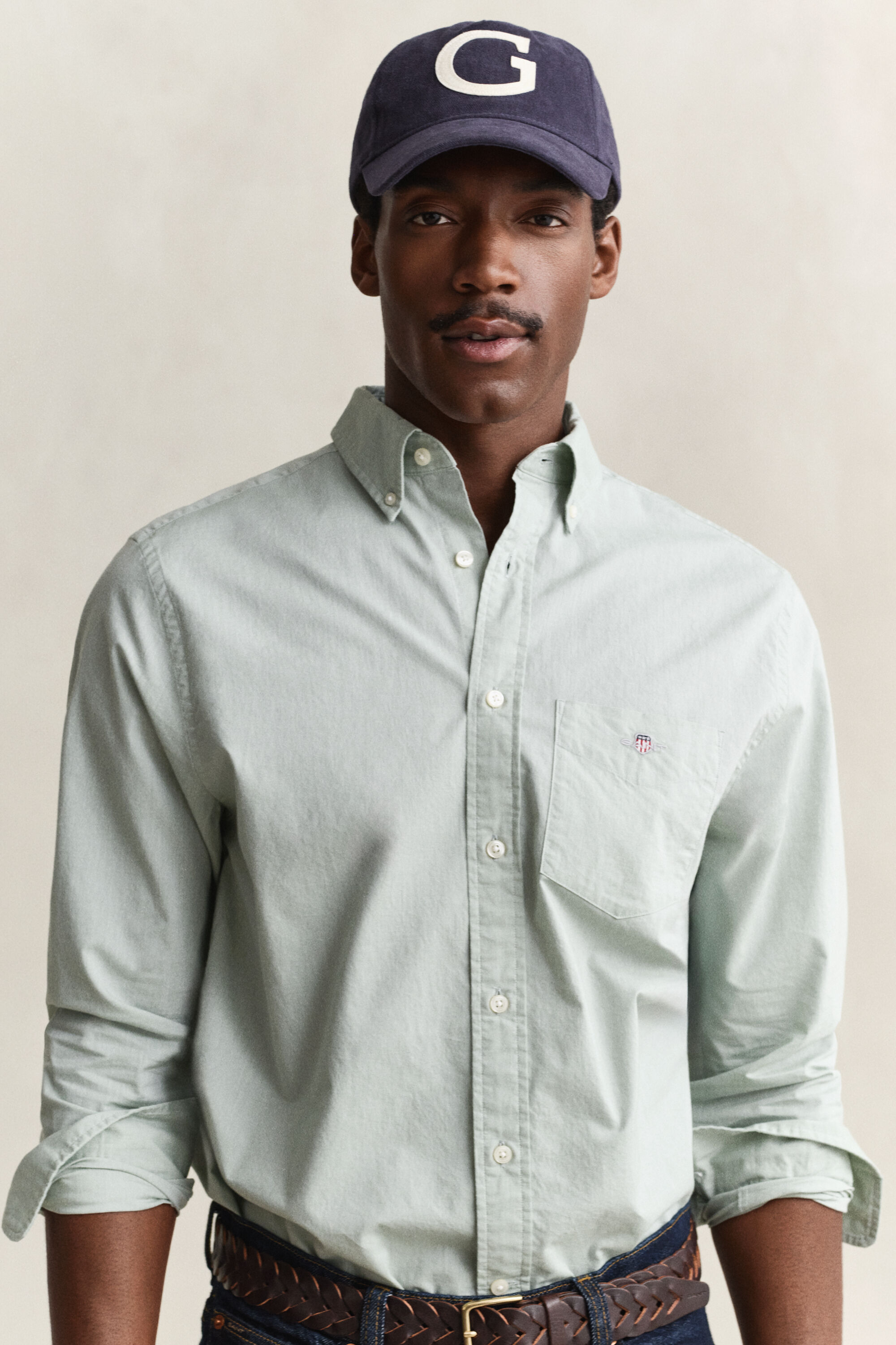 Camicia classica in popeline regular fit