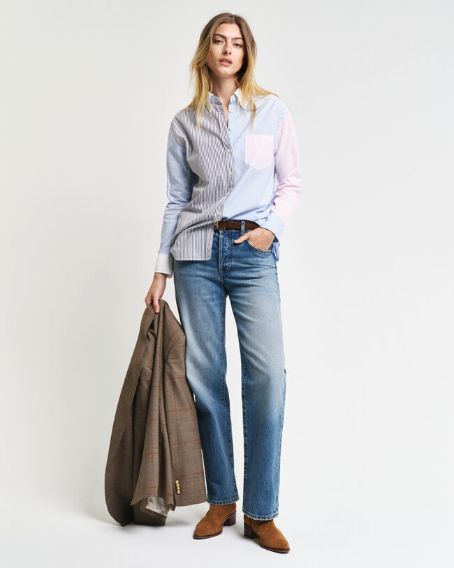 Camicia Patchwork relaxed fit