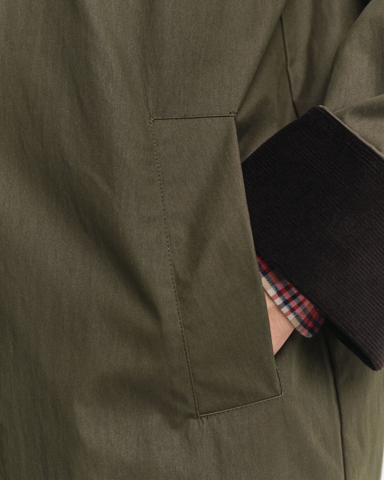 Impermeabile in cotone cerato