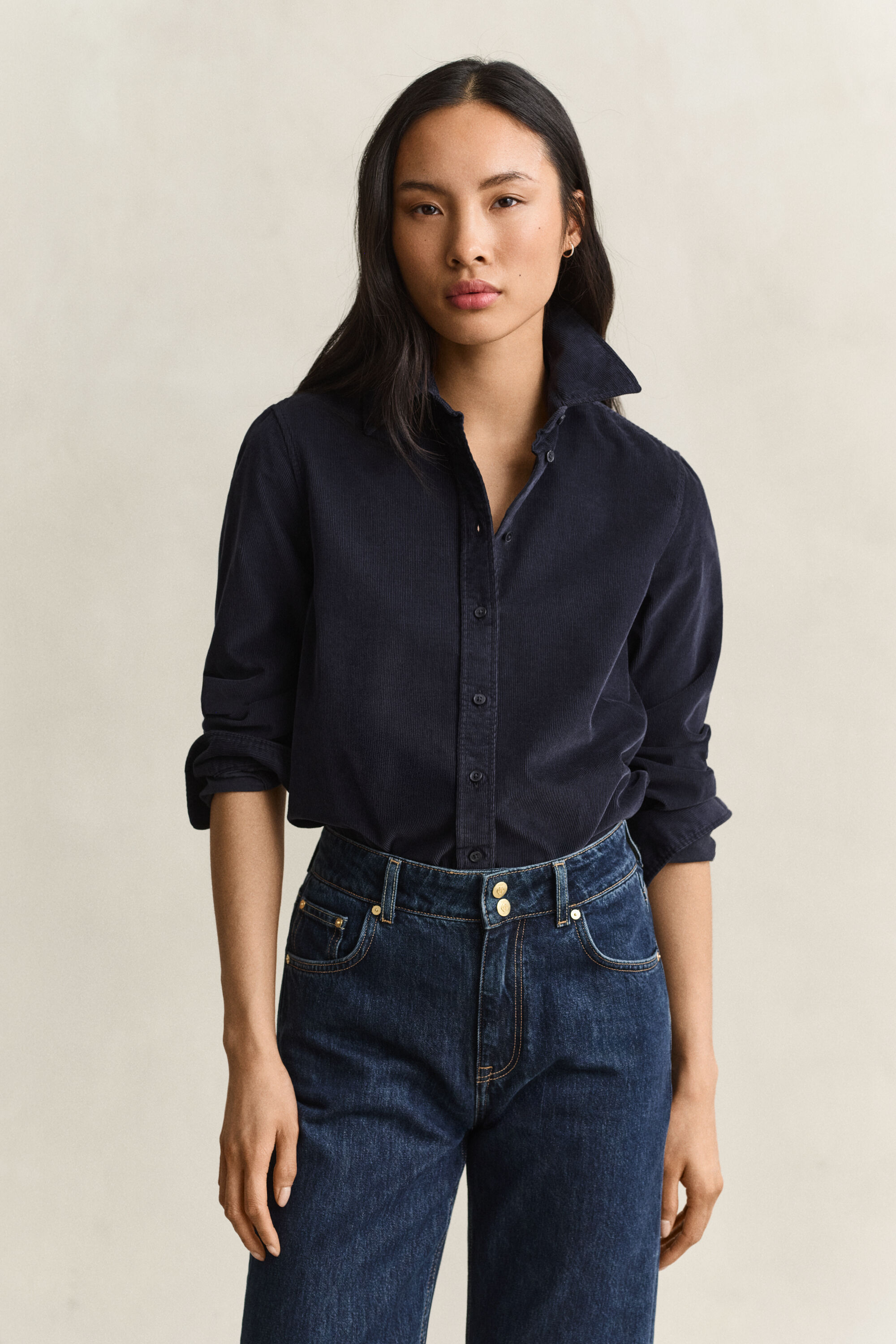 Camicia in velluto a coste regular