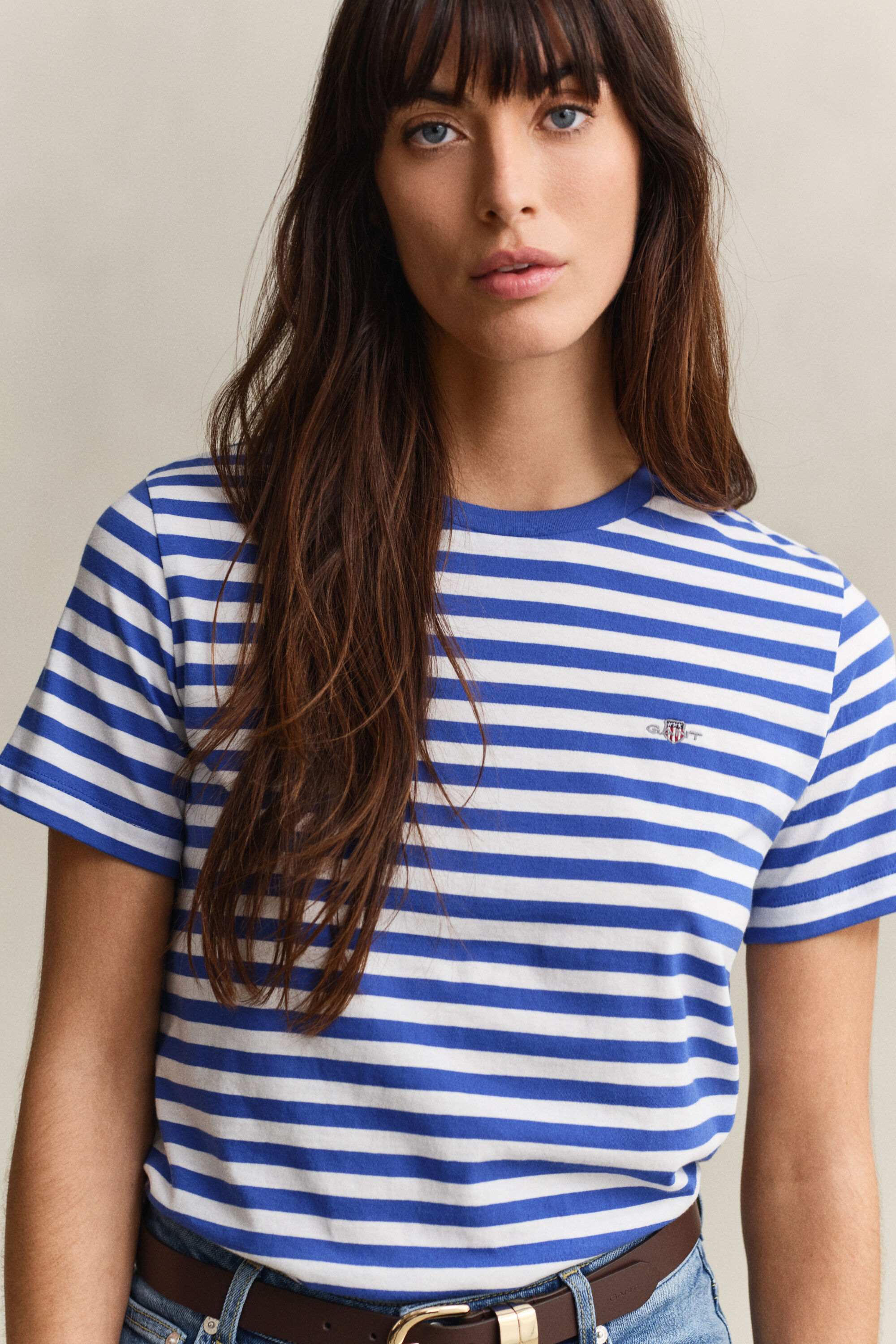 T-shirt Shield a righe