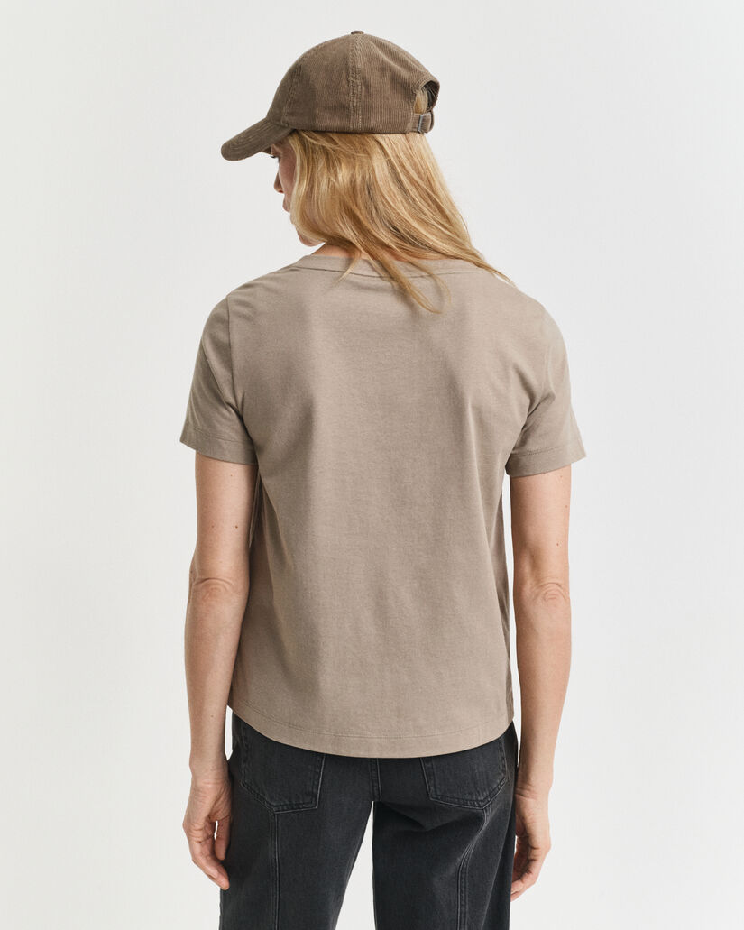 T-shirt Shield con scollo a V