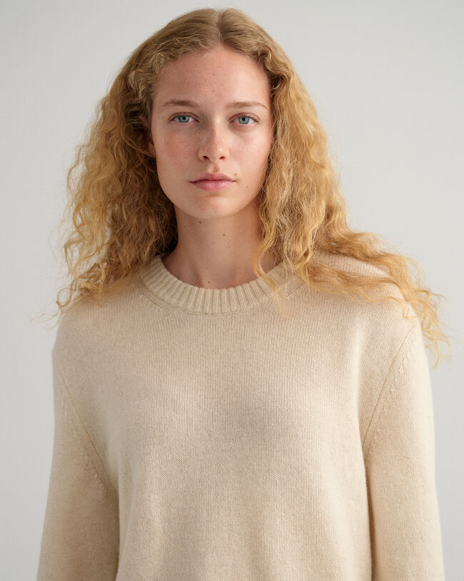 Maglia girocollo in cashmere