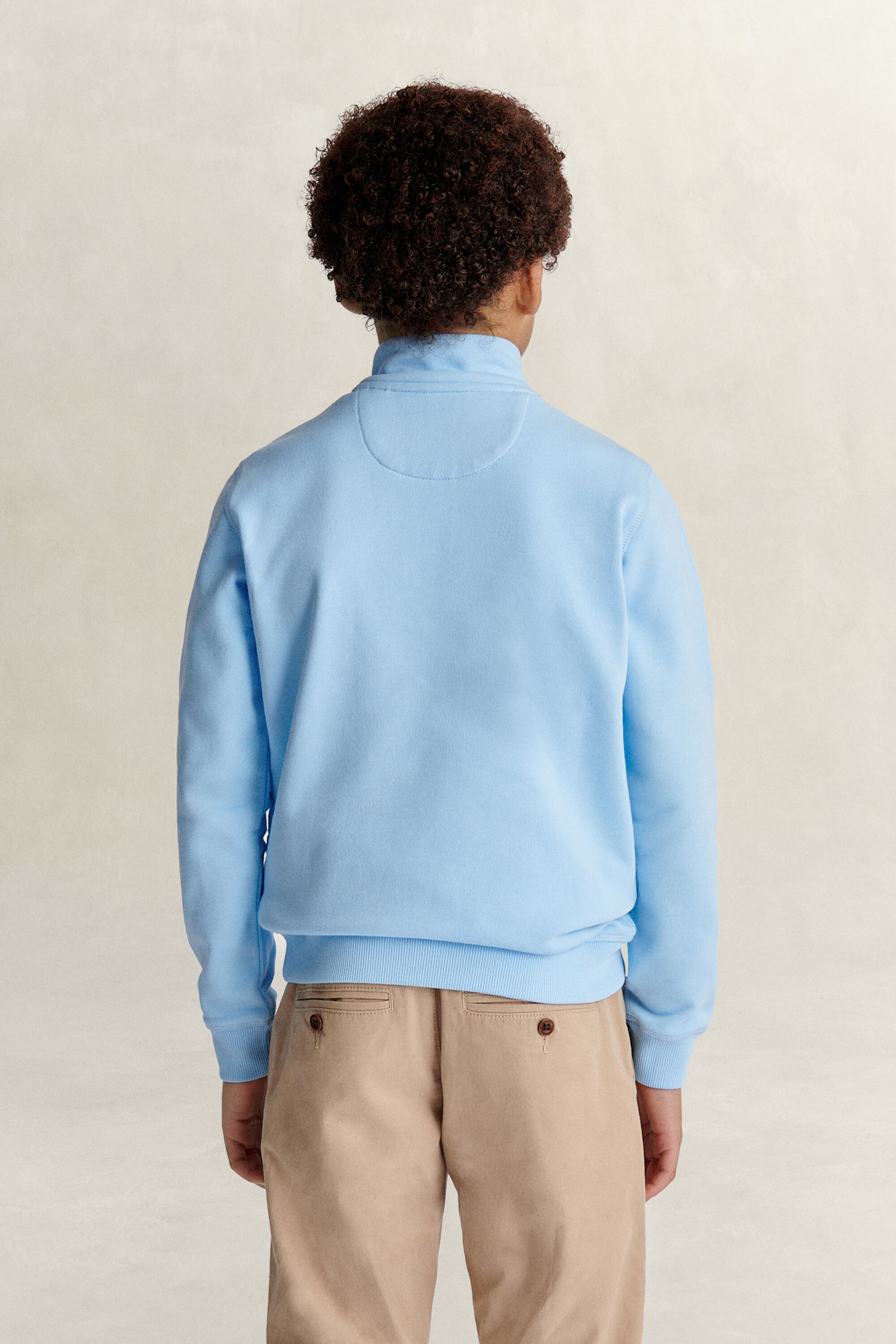Felpa con zip corta Teen Boys