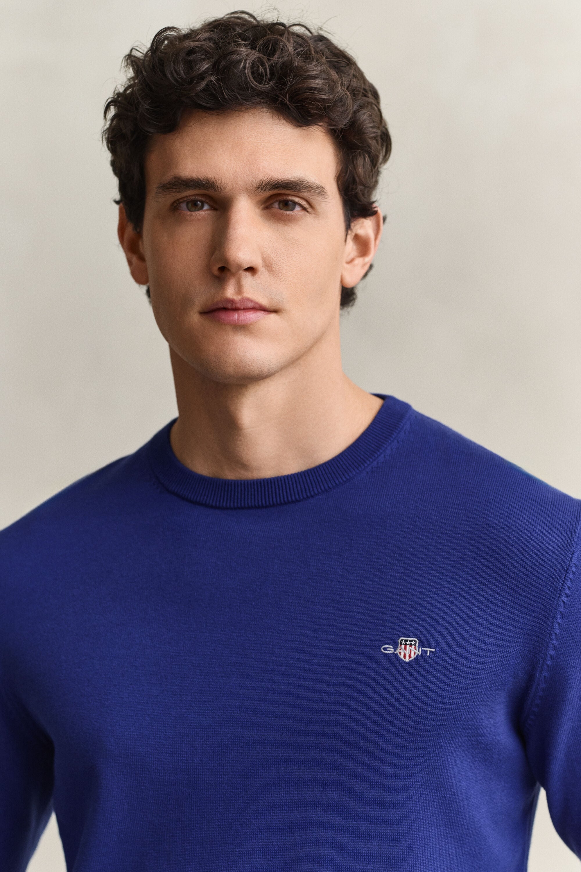 Maglia girocollo in cotone classico