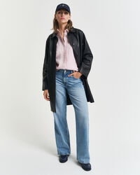 Camicia di lino a righe regular fit